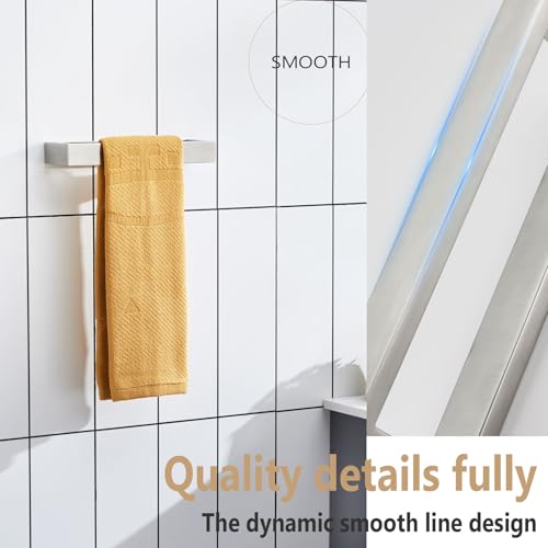 KOKOSIRI Towel Ring Brushed Nickel Hand Towel Hanger Holder 9-Inch Kitchen Rack Stainless Steel for Bathroom Hardware Wall Mount, 1 Pack B4008BR-L9 - color: Brushed Nickel, size: 1 Pack