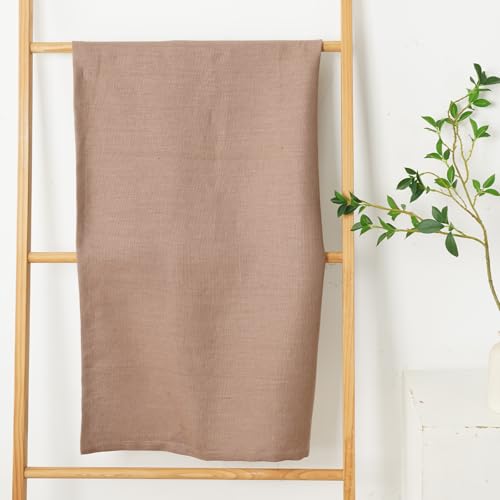 100% Linen Thick Bath Towels with Hanging Loop, 30 X 51 Inch Linen Beach Towel Luxury Lightweight Travel Bath Towel - Soft Dry Hair Towel for Bathroom Saunac Pool,Dark Khaki - color: Dark Khaki, size: Bath Towel