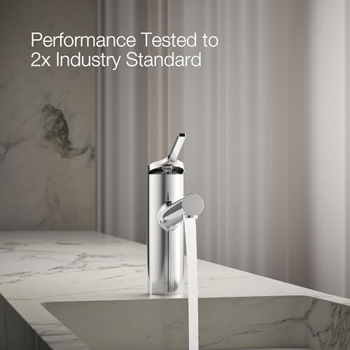Kohler K-35048-4-CP Elate® Single-Handle Bathroom Sink Faucet, Bathroom Faucets, 1.2 GPM, Polished Chrome - color: Polished Chrome, size: 1.2 GPM