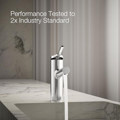 Kohler K-35048-4-CP Elate® Single-Handle Bathroom Sink Faucet, Bathroom Faucets, 1.2 GPM, Polished Chrome - color: Polished Chrome, size: 1.2 GPM