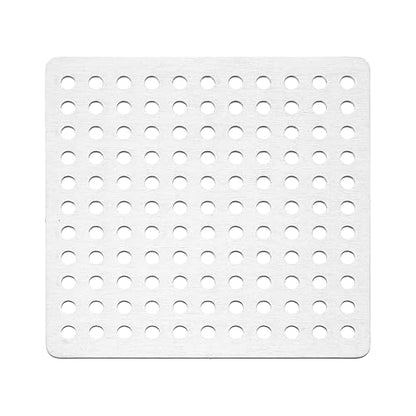 uxcell 1 Pcs Stainless Steel Floor Drain Cover, 2.8 Inches Shower Hair Catcher Drain Grate for Furniture Repair Bathroom Kitchen, Silver Tone(Square) - size: 2.8 Inches