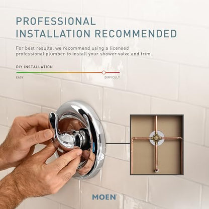Moen Engage Magnetix Matte Black Multi-Function Handshower and Rainfall Shower Head Trim Combo with Shower Handle, Tub Spout, Metal Hose, and Valve, 82304BL - color: Matte Black