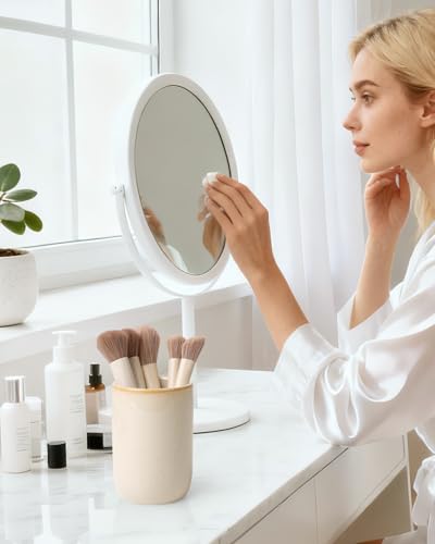 BosilunLife Ceramic Toothbrush Holder (Greige, Cylinder) - color: Greige-cyl, size: cylinder