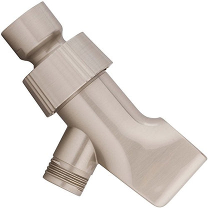 Adjustable Shower Arm Bracket - Brushed Nickel | Handheld Showerhead Holder With Anti-Slip O-Ring Grip, Brass Connector, Universal 1/2" Mount For Easy Bath Spa Install - color: Brushed Nickel