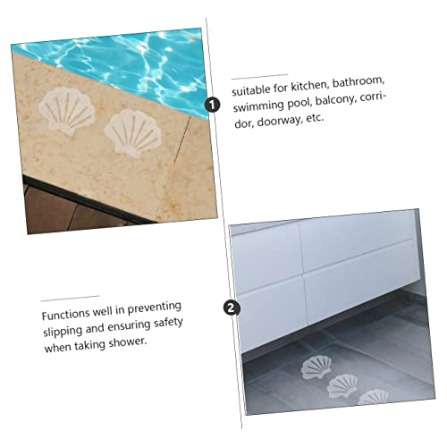 VALICLUD 12pcs Slip Adhesive Tape Shower Floor Non Slip Stickers Bath Safety Strips Tape for Bathroom Kitchen