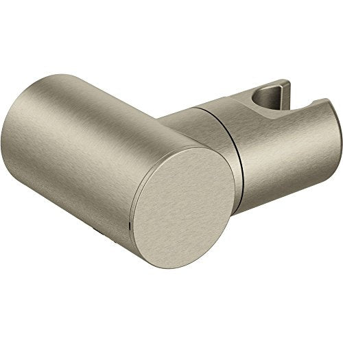 Moen 155694BN Handshower Bracket, Brushed Nickel | Handshower bracket, wall mount holder, replacement shower accessory, brushed nickel finish, secure handshower support - color: Brushed Nickel