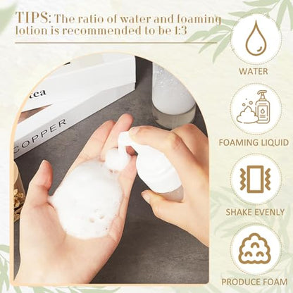 Havawish 12 Pcs 7 Oz/ 200 ml Foaming Soap Dispenser Foaming Pump Bottle Plastic Travel Hand Portable Container for Liquid Shampoo, Lash Cleanser - size: 7 Oz/ 200 ml