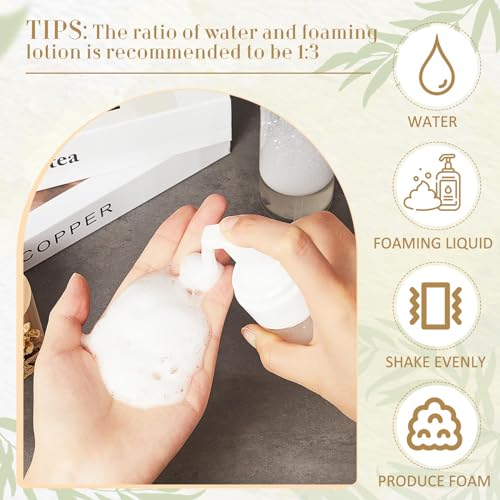 Havawish 12 Pcs 3.4 Oz/ 100 ml Foaming Soap Dispenser Foaming Pump Bottle Plastic Travel Hand Portable Container for Liquid Shampoo, Lash Cleanser - size: 3.4 Oz/ 100 ml