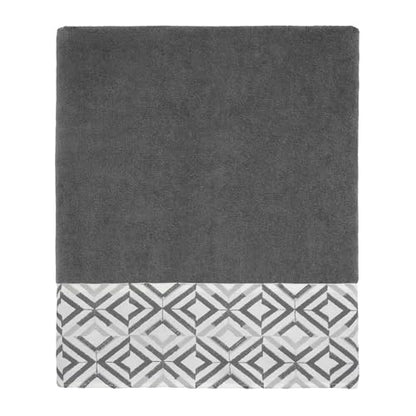 Avanti Linens - Bath Towel, Soft & Absorbent Cotton (Harlow Collection, Nickel) - color: Nickel, size: Bath Towel