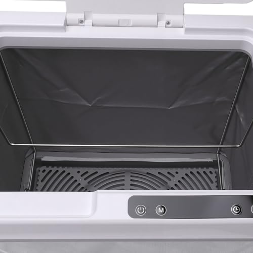 Fafeicy Towel Warmer Bucket Foldable 35L Towel Heater with Timer LED Display ABS Large Capacity 20 30 60 90 Min Heating Drying Mode for Home Spa Apartment Dorm (US Plug)