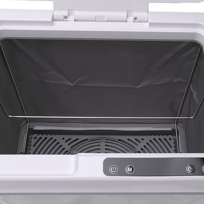 Fafeicy Towel Warmer Bucket Foldable 35L Towel Heater with Timer LED Display ABS Large Capacity 20 30 60 90 Min Heating Drying Mode for Home Spa Apartment Dorm (US Plug)