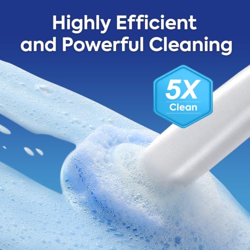 100 Pcs Disposable Toilet Cleaner Refill Pads, Universal Toilet Bowl Brush Replacement Heads, Durable Deep Cleaning Refills, Fresh Scent Bathroom Cleaning Supplies - size: 1 Count (Pack of 100)