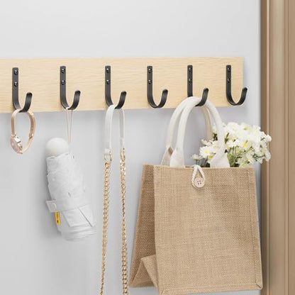 niffgaff Wall Outdoor Hooks for Hanging Coat - 22LB Screw in Metal Hanger Wall Mount, for Closet, Door, Bathrooms, Outside, for Towel, Backpack, Robe, Hat, Black 20 Pack - size: 20 Pack