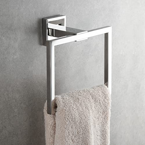 Stainless Steel Hand Towel Holder Wall Mounted Towel Ring for Bathroom, Mirror Polish, SBH239 - color: Mirror Polish