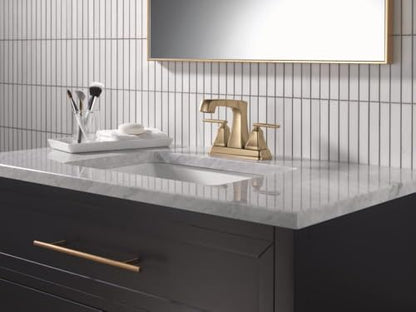 Delta Ashlyn Centerset Bathroom Faucet, Gold 3-Hole Bathroom Sink Faucet, Metal Push-Pop Drain Assembly, Champagne Bronze 2564-CZMPU-DST - color: Champagne Bronze