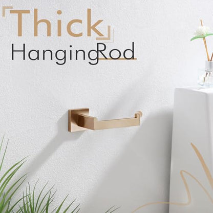 KOKOSIRI Toilet Paper Holders Wall Mounted Toilet Roll Holder for Bathrooms Hardware Washroom, Champagne Bronze Stainless Steel B2003CPG - color: Champagne Bronze, size: Without Shelf(1 Pack)