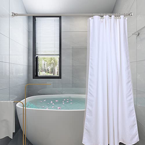 Shower Hooks - Double Shower Curtain Rings for Bathroom - Rust Resistant Shower Curtain Hooks for Shower Curtain or Liner - Shower Curtain Rings with Crystal Design - Set of 12, Brushed Nickel - color: Brushed Nickel