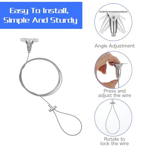 Ceiling Mounted Shower Curtain Rod Support Bracket, 60″ Adjustable Ceiling Suspension Holder for U-Shaped, L Shaped Shower Curtain Rods, Heavy Duty 304 Stainless Steel, Anti-Sagging, 1 Pack
