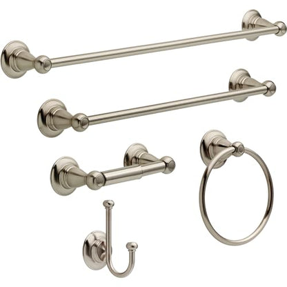 Delta Faucet Porter Toilet Paper Holder, SpotShield Brushed Nickel , Bathroom Accessories, PTR50-BN - style: Toilet Paper Holder