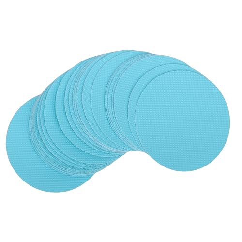 Greensen 24-Pack PEVA Non-Slip Shower Stickers for Bathtubs, Showers & Stairs – Strong Adhesive, Easy Install, Enhanced Grip - color: Blue