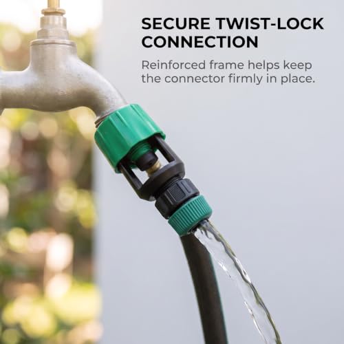 Green Universal Connector Pipe Connector, Watering Hose Adapter Kitchen Pipe Connector Faucet Adapter, Watering Accessories Hose Connector, Home Kitchen for Garden, Hose Connectors and Accessories