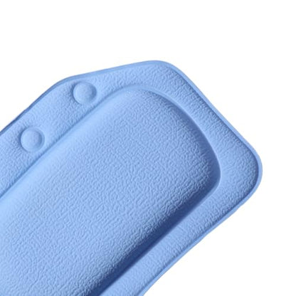 Outanaya PVC Bath Cushion with Strong Suction Cups Non-Slip Spa Pillow for Bathtub Comfortable Dark Blue Tub Headrest Easy to Clean and Supportive for Relaxing Bath