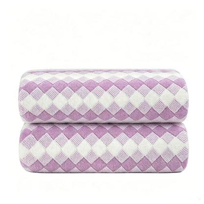2-Pack Microfiber Bath Towels (27x54 Inches) - Ultra Soft & Quick Dry, 3X Absorbency, Lightweight for Gym, Yoga, Travel & Spa - Perfect for Home, Fitness & Post-Workout