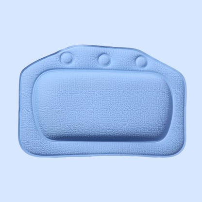 Outanaya PVC Bath Cushion with Strong Suction Cups Non-Slip Spa Pillow for Bathtub Comfortable Dark Blue Tub Headrest Easy to Clean and Supportive for Relaxing Bath