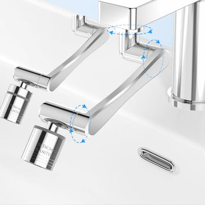 London Sunshine 2PC 1080° Swivel Faucet Extender,360° Swivel Robotic Arm Faucet Aerator,2 Sprayer Mode Kitchen Faucet Attachment Tap Head Replacement For Bathroom/Kitchen/Face/Hair - color: 2 Pieces 1080°