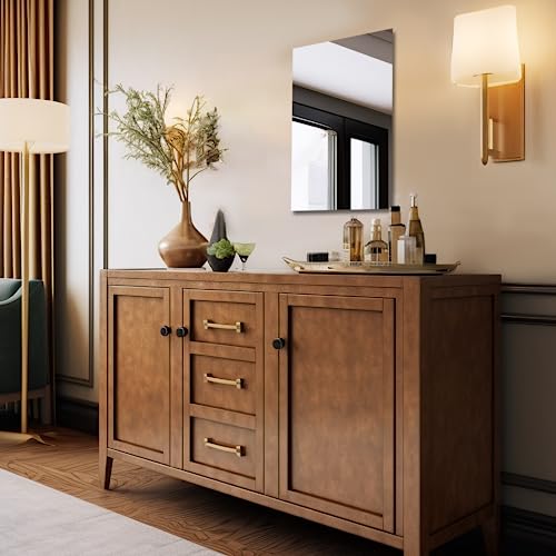 Bathroom Vanity Mirror 24"x32" Frameless Wall Mirror Shatterproof | Modern Wall Mount Vanity Mirror, Hangs Horizontally or Vertically, for Over Sink, Living Room, Bedroom, Upgraded Packing - size: 32"L x 24"W