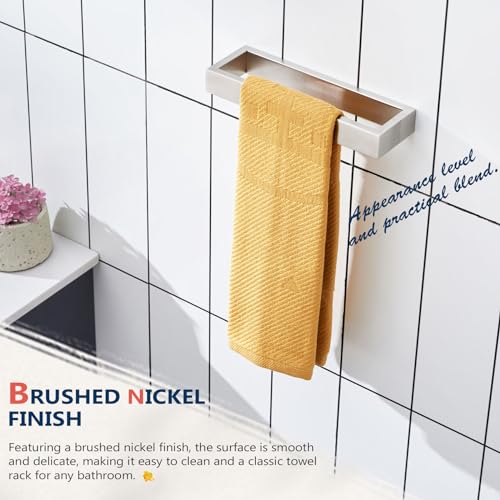 KOKOSIRI Towel Ring Brushed Nickel Hand Towel Hanger Holder 9-Inch Kitchen Rack Stainless Steel for Bathroom Hardware Wall Mount, 2 Pack B4008BR-L9-P2 - color: Brushed Nickel, size: 2 Pack