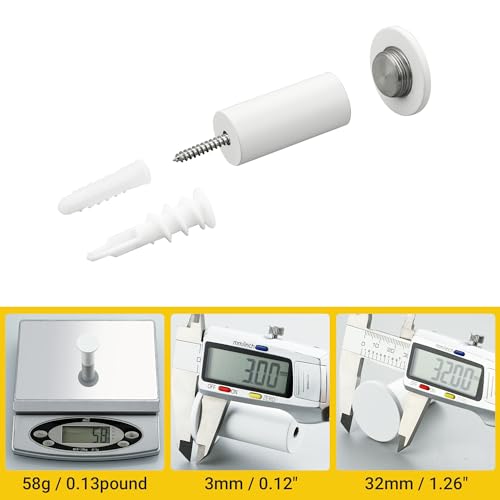 SAYAYO White Towel Hooks for Bathrooms, Heavy Duty Wall Hooks for Hanging | Modern Coat Hook, SUS 304 Stainless Steel Robe Hook, 4 PCS - color: White