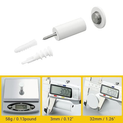 SAYAYO White Towel Hooks for Bathrooms, Heavy Duty Wall Hooks for Hanging | Modern Coat Hook, SUS 304 Stainless Steel Robe Hook, 4 PCS - color: White