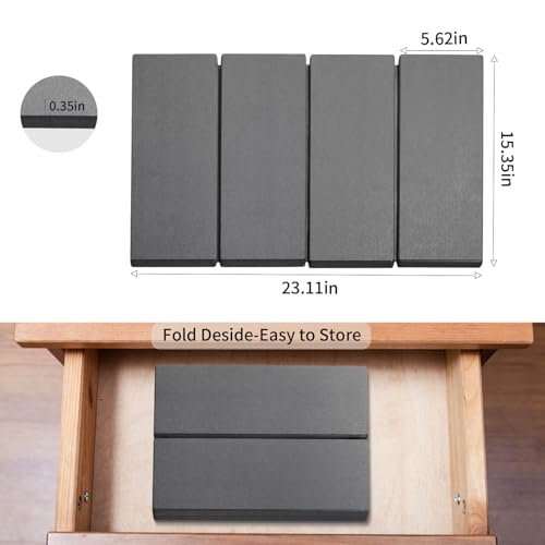 Stone Dish Drying Mat - Large Foldable Marbled Quick Drying Dish Mats, Stone Coasters Set of 4 Collapsible Ultra Absorbent Diatomaceous Earth Mats for Kitchen Counter Bathroom (Grey-4Pcs) - color: Grey-4Pcs