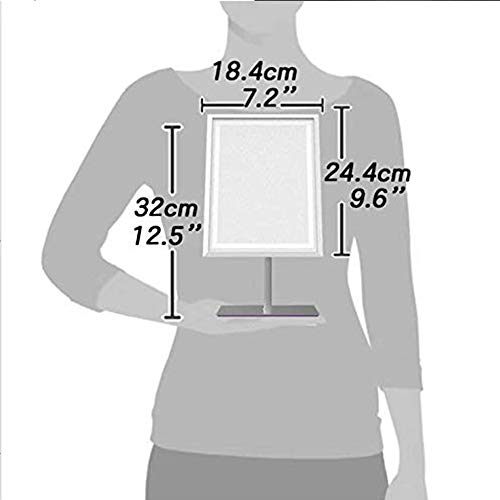 Waneway Lighted Makeup Vanity Mirror with 80 LEDs Lights and 10X Magnification Spot Mirror, Light up Dressing Table Cosmetic Mirror, 3X Brighter Dimmable Lighting, Full Metal Sleek Design,Satin Nickel