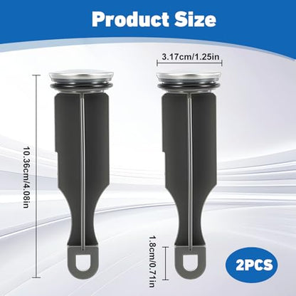 2-Pack Bathroom Sink Pop-Up Drain Stopper compatible with Delta RP5648BN, Gray Replacement Part Compatible with Standard Faucet Sink Drains