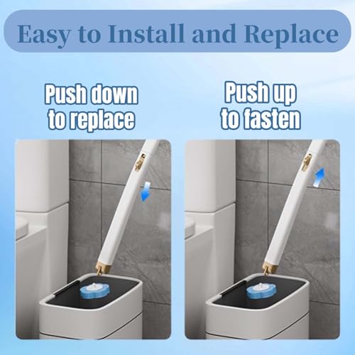 Disposable Toilet Brush with 36 Refills,Toilet Bowl Cleaner,Toilet Cleaning Supplies,Wall Mounted Toilet Wand Brush Kit with Holder for Bathroom Cleaning & Hygiene Bathtub Maintenance
