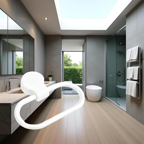 Hand Towel Ring, Adhesive Towel Holder, Towel Rings for Bathroom Wall, Towel Ring Hand Towel Holder for Wall Mounted Round Towel Hanger, Hand Towel Holder for Bathroom