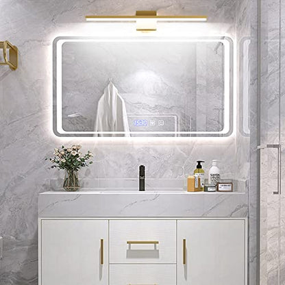 Ralbay 24inch Modern Gold Bathroom Vanity Light Frosted Aluminum Modern LED Gold Bathroom Light Fixtures White Light 6000K - color: Gold, size: 24 inch