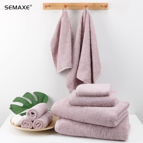 4-Pack Purple Cotton Hand Towels for Bathroom with Hanging Loops | Sink-side towels for drying hands and face, ideal for bathrooms, guest baths, powder rooms, OEKO-TEX certified, easy care - color: A06: Purple