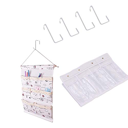 OJYUDD 12 Pack White Smart Over The Door Hook,2 Side Metal Z Hooks,S Hooks for Hanging Coats,Bags,Towels for Bathroom,Kitchen,Office