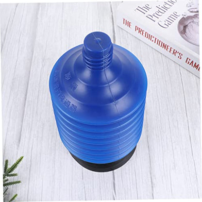 Hemobllo Blue High Pressure Toilet Plunger Professional Bathroom Clog Remover Reusable Made for Hairs Garbage Removal Ergonomic Handle Bathroom Fixtures