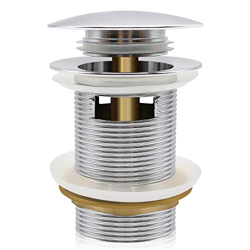 FerdY Pop-up Drain for Freestanding Bathtub, cUPC Certification, Freestanding Bathtub Drain Stopper, Polished Chrome - color: Polished Chrome