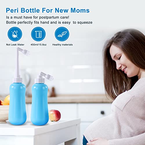 Portable Bidet Travel Large Capacity 15.8oz Personal Toilet Handheld Blue - color: Blue
