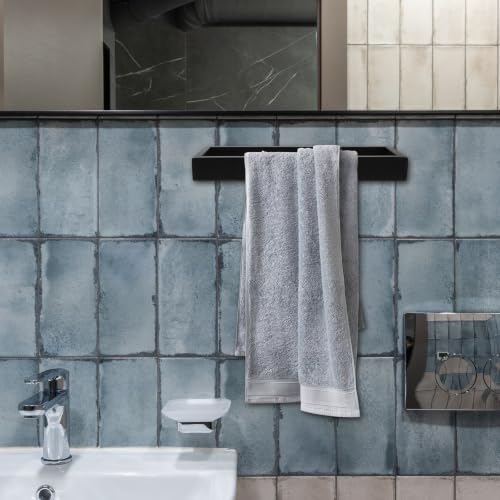 ARTIBETTER Modern Square Stainless Steel Towel Ring for Bathroom Wall Mounted Hand Towel Holder with Rust Resistant Finish and Smooth Surface, for Washroom or Hotel Decor