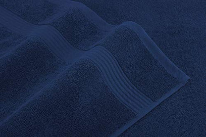 American Veteran Towel, 6 Piece Towel Set for Bathroom, 100% Cotton Turkish Bathroom Towels, 2 Bath Towels 2 Hand Towels 2 Washcloths, Navy Blue - color: Navy Blue, size: X Large 6 PC