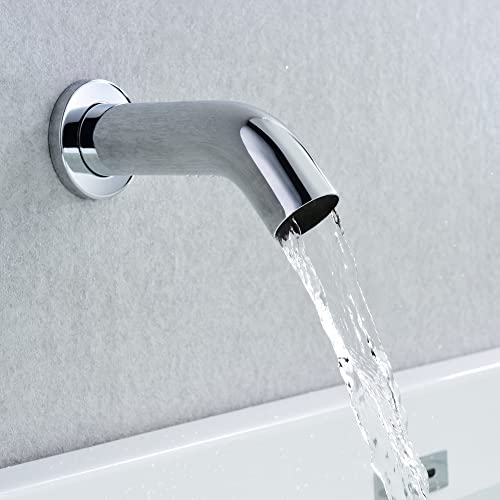 SUMERAIN Rain Shower System with Waterfall Tub Spout, Chrome | Tub Shower Faucet Set, 8 inches Shower Head, Brass Hand Shower, Concealed Box Design, Easy to Maintain and Install - color: Chrome, size: 3 Function