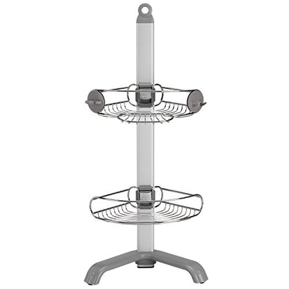 simplehuman Corner Shower Caddy, Stainless Steel and Anodized Aluminum - style: Corner