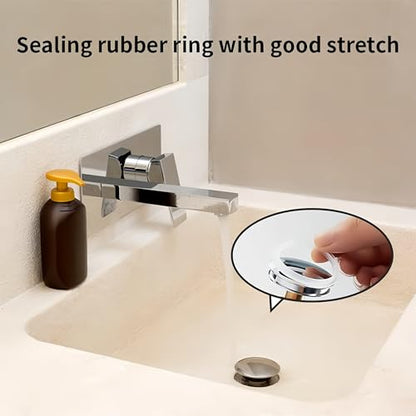 2Pcs Bathroom Sink Plug SiliconeSeal Washers, Bathroom Pop Up Sink Plugs Replacement Washers 31mm