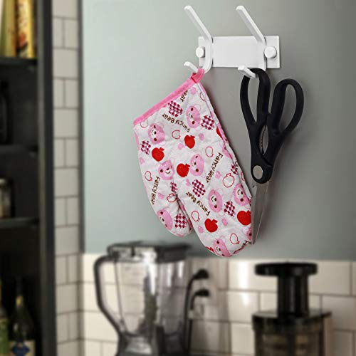 WEBI Coat Rack Wall Mount,Coat Hooks Wall Mounted,Wall Coat Hanger,Hook Rack,2 Hooks for Hanging Coats,Jackets,Clothes,White - size: 2 Hooks